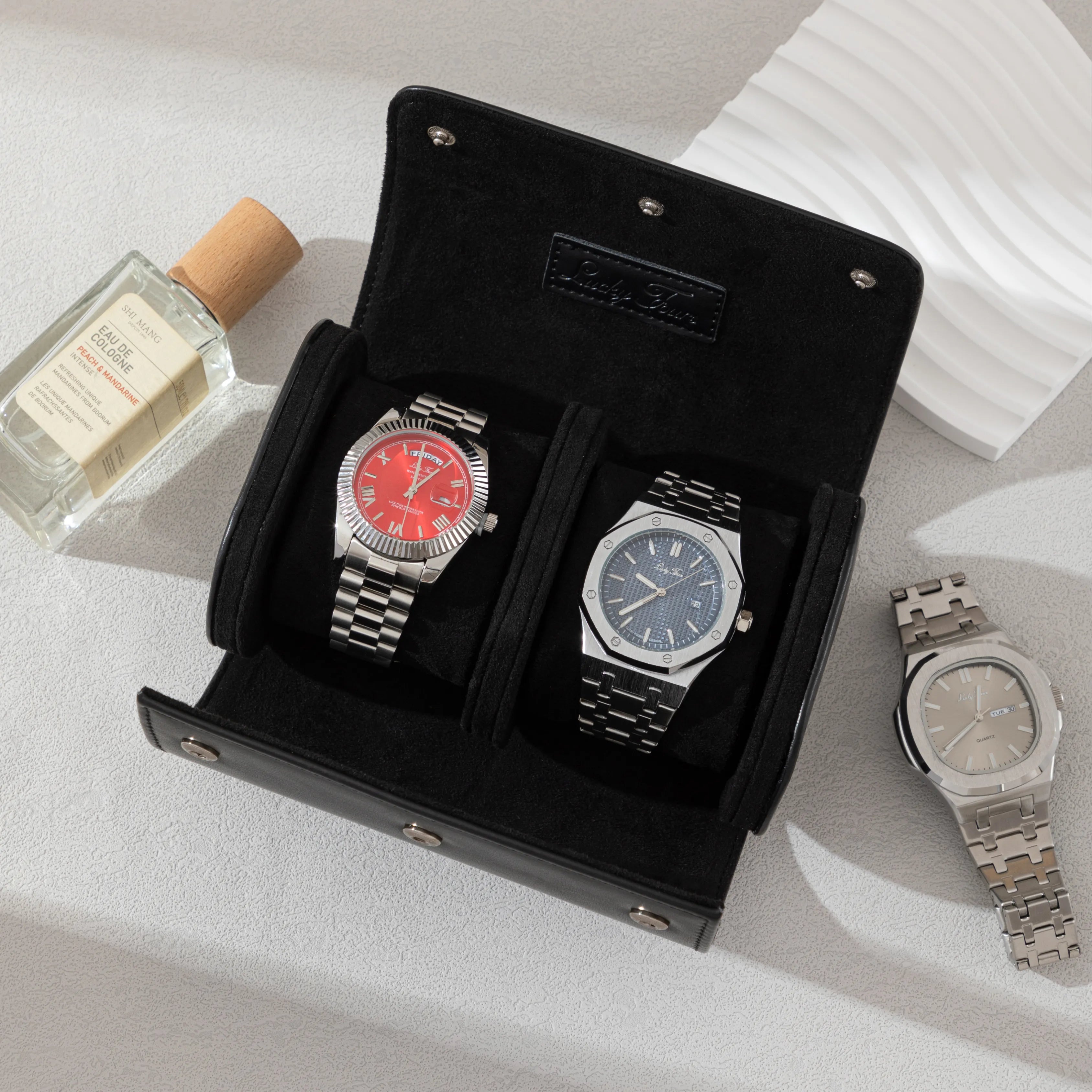 Premium-Uhrenrolle aus Leder