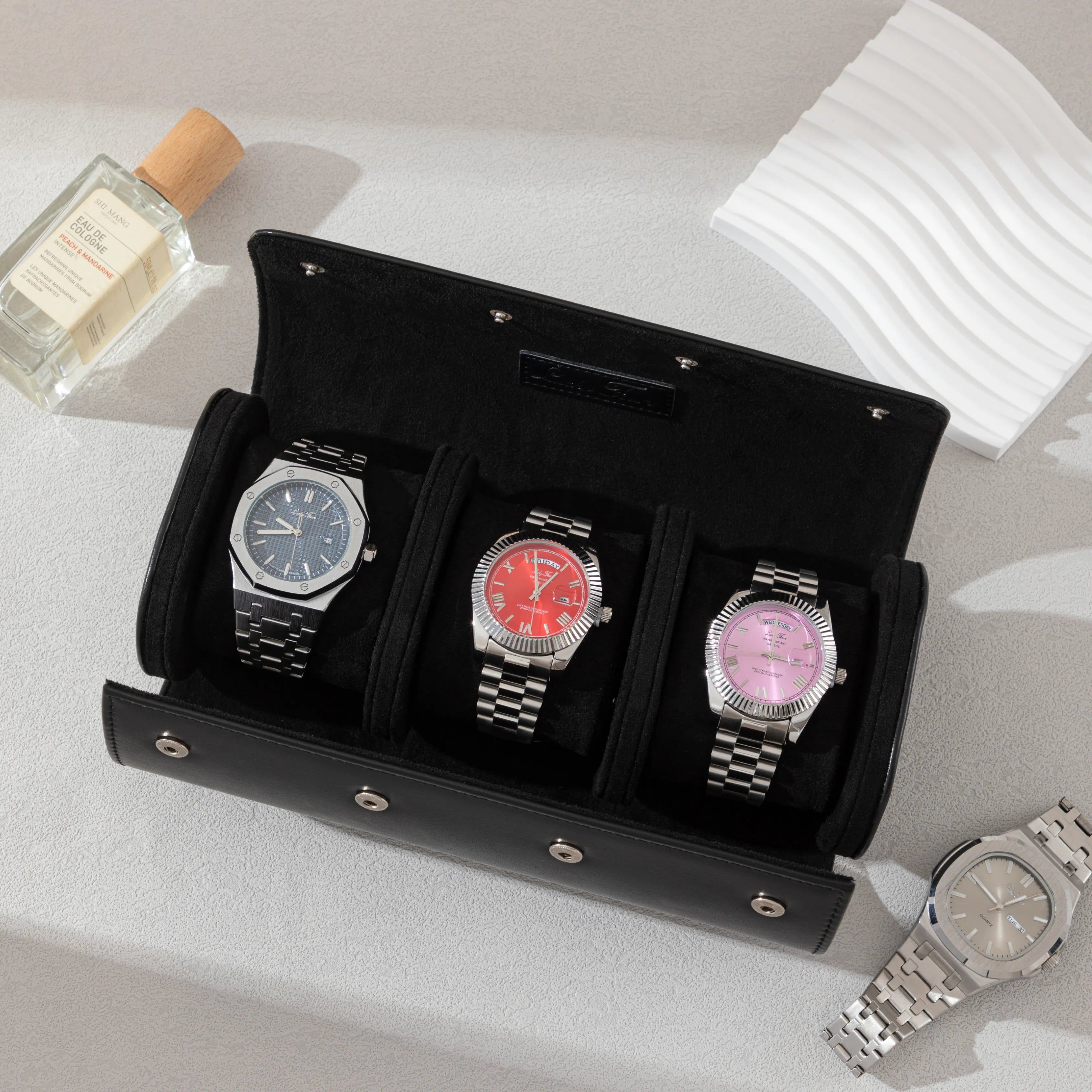 Premium-Uhrenrolle aus Leder